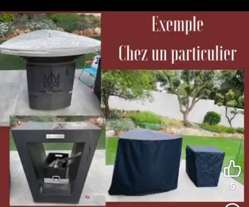 Confection sur mesure de housses de protection pour barbecue et brasero pour un particulier à balaruc dans l'hérault