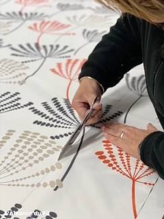Confection de nappes sur mesure en tissu imperméable pour la Congrégation des Soeurs de Saint François d'Assise à Deauville dans le Calvados